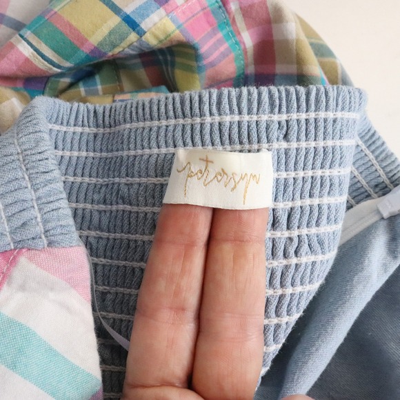 Petersyn Athena Midi Dress Madras Patchwork‎ Medium - Picture 9 of 11